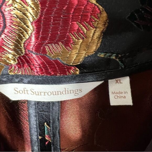 Soft Surroundings Moon Dynasty Asian Inspired Chinoiserie Jacket - Picture 14 of 16